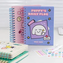 

2022 Thick Coil Notebook 152*197mm Colorful Agenda DIY Undated Monthly Weekly Planner 116 Sheets