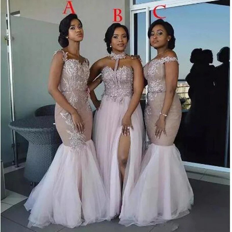 Bridesmaid Dresses Long 3 Styles Appliques Off Shoulder Mermaid Prom Dress Tulle Maid Of Honor Dresses Party Sleeveless Bridesmaid Dresses Long 3 Styles Appliques Off Shoulder Mermaid Prom Dress Tulle Maid Of Honor Dresses Party Sleeveless