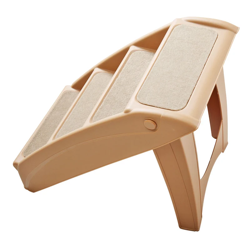 4 Steps Pet Dog Stairs Folding Strong ABS Cat Ramp Indoor Outdoor With Built-in Safety Features Puppy Cat Climbing Ladder PT0166 (3)