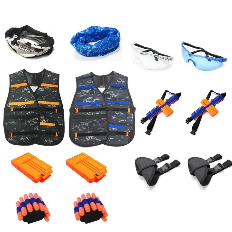 

Children Game Vest Toy Suit Toy Gun Clip Waistcoat for Kids Outdoor Activities Bullet Clip Compatible Nerf Gun Xmas Gifts