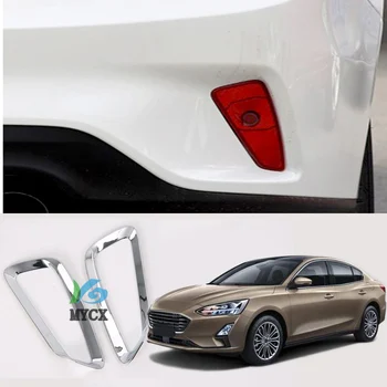

For Ford new Focus 2019 2020 Car Accessories ABS Chrome Rear Fog light Fog lamps Cover Trims Decoration Bezel Molding Sticker
