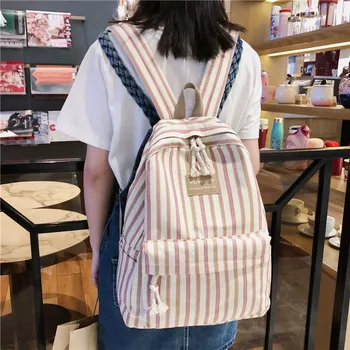 

Schoolbag female vintage sense girl Sen Department of Korean high school fashion rucksack 2019 new backpack Zipper Softback