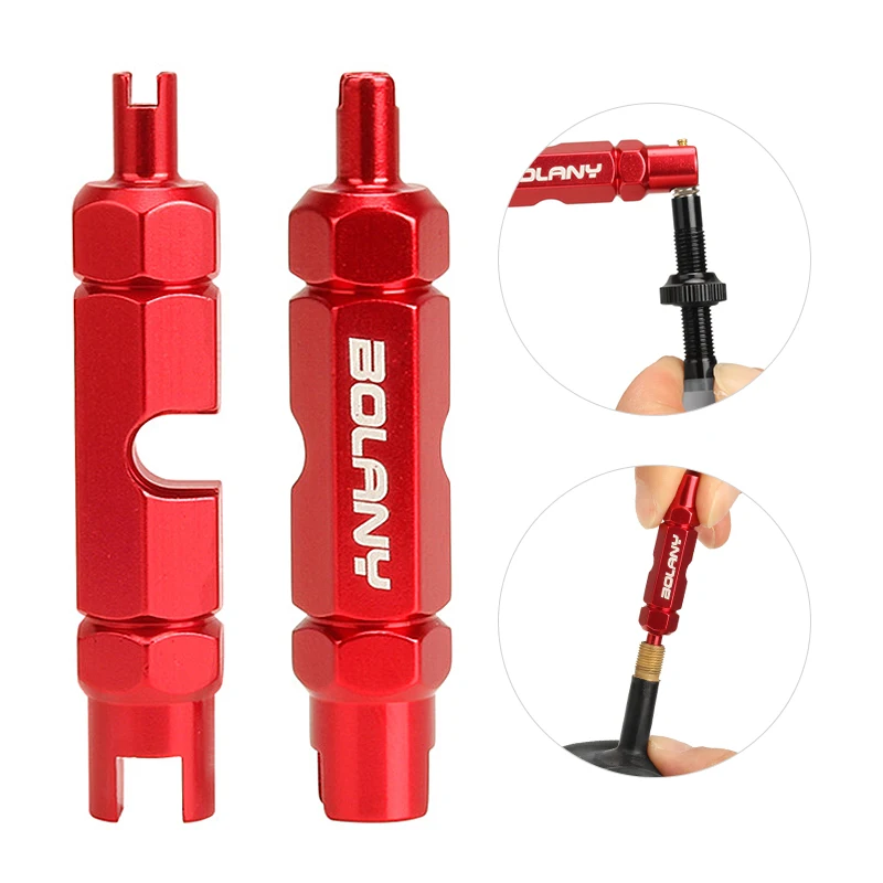 

Double-head Bicycle Wrench Valve Core Disassembly Tool Multifunction Valve Core Removal Tool Wrench Disassembly Tubeless Tool