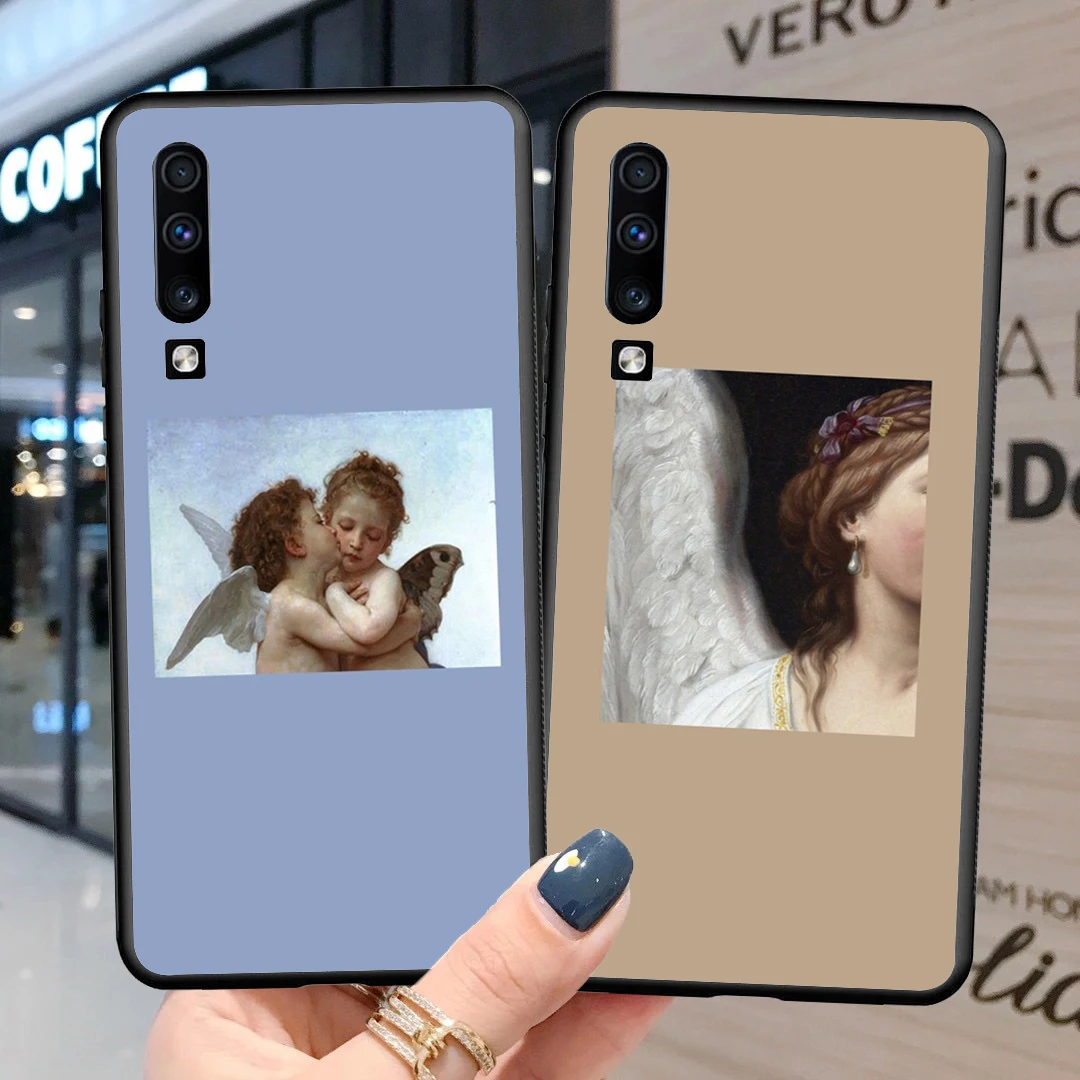 Силиконовый чехол в стиле ретро с изображением неба ангела для Samsung Galaxy A51 A71 A91 A30