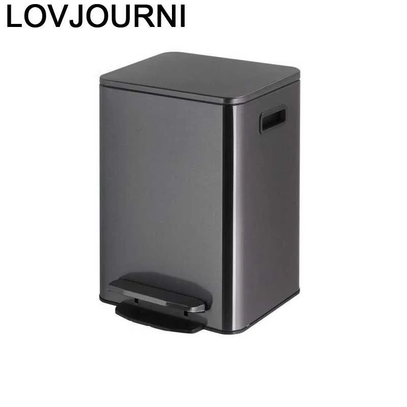 Reciclaje Compost Zero Car De Trashcan Garbage Bag Holder Oficina Waste Papelera Cocina Lixeira Recycle Cubo Basura Trash Bin | Дом и сад