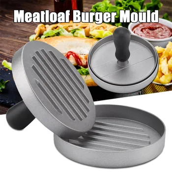 

Hamburger Burger Press Patty Maker High Quality Aluminum Alloy Round Shape Kitchen Tool BV789