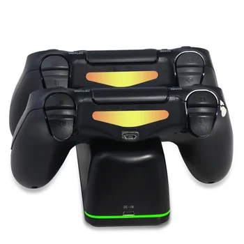 

1pc Controller Charger Dual Charger Safe Premium LED Indicator Charging Dock Charging Stand for Playstation 4 PS4 Slime PS4 Pro
