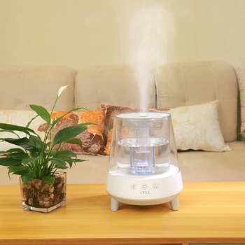 

2L Large Capacity AirHumidifier Home Mini Ultrasonic Humidifier Aroma Diffuser Mist Maker Air Purifier Humidificador EU Plug