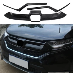 Bande de calandre en ABS de haute qualité, garniture de porte arrière noire brillante adaptée à la Honda CRV CR V 2017 – 2019 