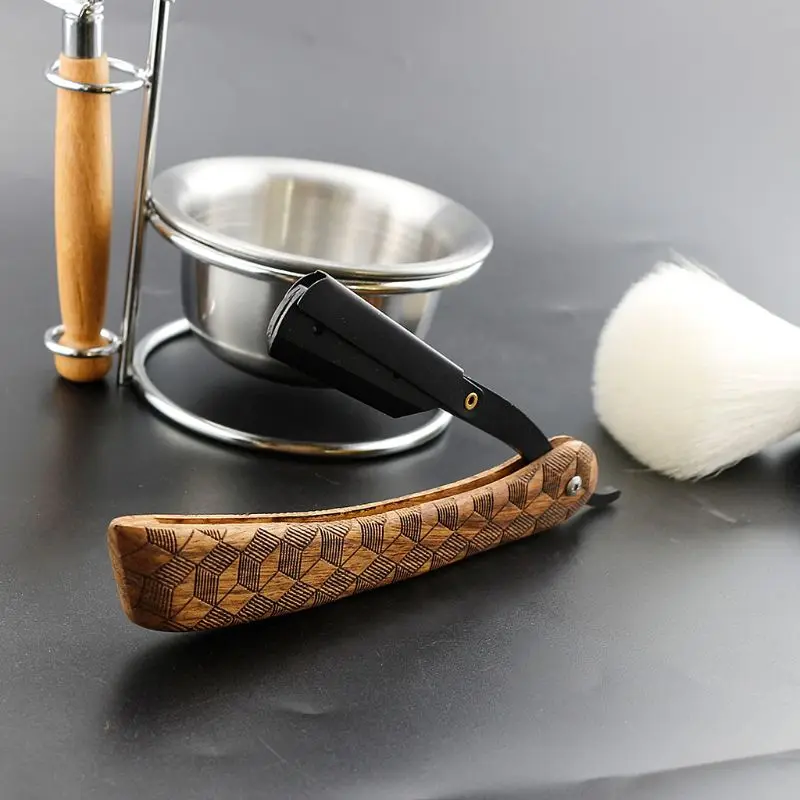Vintage Shaving Straight Edge Barber Razor Professional Barber Shaver Knife D5BF
