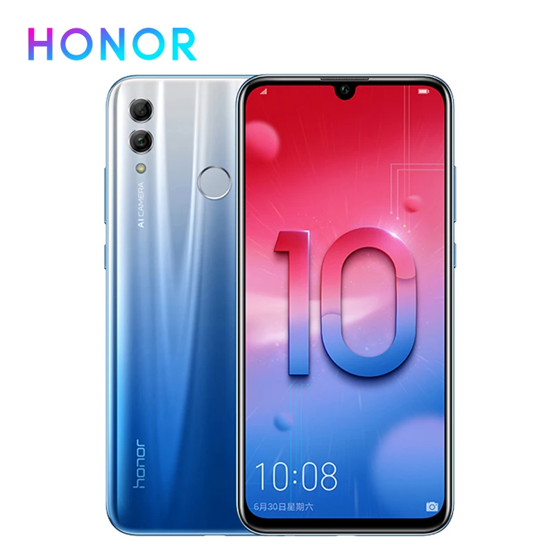 Глобальная Rom Honor 10 Lite смартфон 4 Гб 64 6 21 дюйма 2340X1080 полный экран мобильный телефон