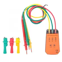 Circuit Breaker Tester Finders High Precision Professional Mini Portable 3 Phase Indicator Phase Sequence Tester Indicator