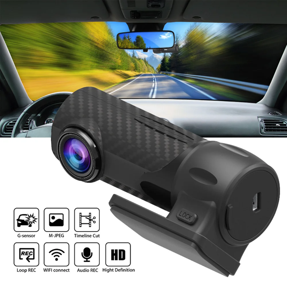 Новый мини Автомобильный видеорегистратор камера Dashcam 360 WiFi умная Автомобильная