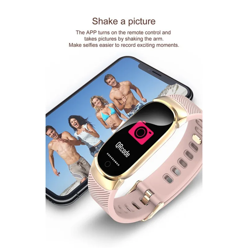 Женский цветной экран умный Браслет фитнес монитор сердечного ритма здоровье Сфигмоманометр шагомер для мужчин женщин модные часы