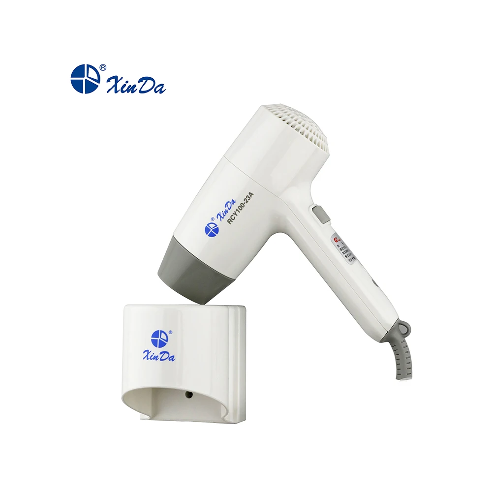 XINDA RCY-100 23A фен для дома и отеля Удобная монтируемая база с выключателем безопасности ABS белый - Цвет: Voltage 127V