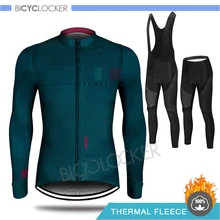 Профессиональная команда, одежда для велоспорта, зимняя куртка, Мужская футболка с длинным рукавом, комплект, Ropa De Ciclismo Invierno Hombre, термо флис
