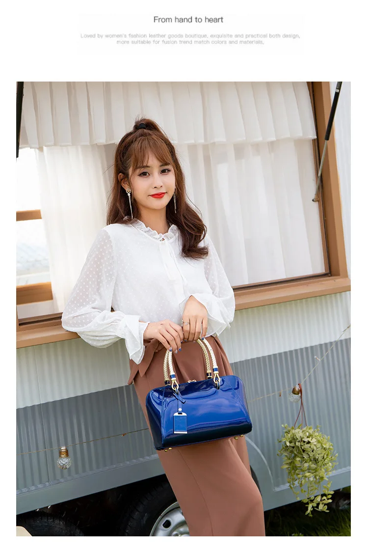 Lady Solid Color Large Capacity Bag Casual Luxury Handbags Women