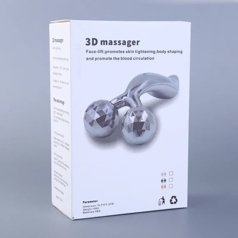 Роликовый массажер для лица, 3D, y-образный ролик, инструмент для красоты для похудения лица, инструменты для удаления морщин, массажный инструмент