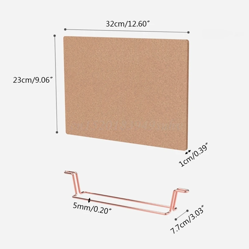 Natural Message Cork Board Environmentally Memo Pinboard Home Office Notice Display Organizer Supplies