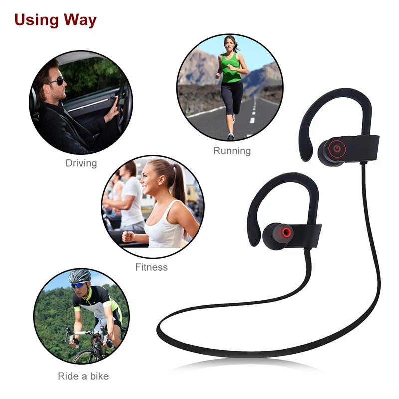 Bluetooth Headphone For iPhone 11 Pro Max XR X 8 7 6 Stereo Fitness Sport Wireless Earphone For Samsung Note 10 10 S10 Headset