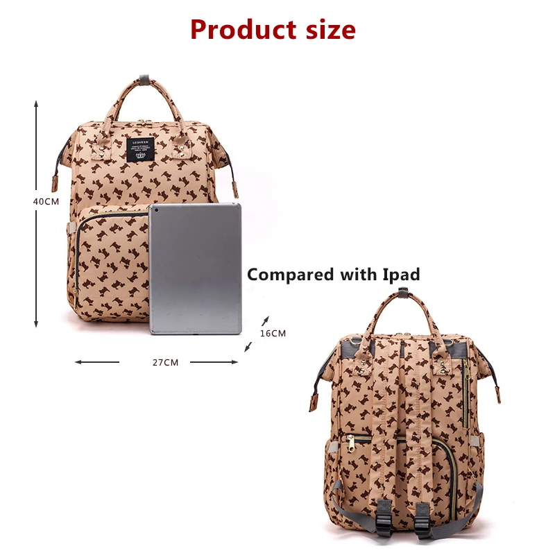 Lequeen Diaper Bag Mummy bag Travel Backpack Maternity Bag Multifunctional Baby Bag Large Capacity Nursing handbag Baby Care Bag