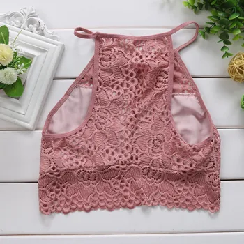 

Womens Lace Tunic 2020 Women Summer Vest Top Sleeveless Casual Tank Tops Sexy Backless Crochet Knit Beach Halter Cami Crop Top