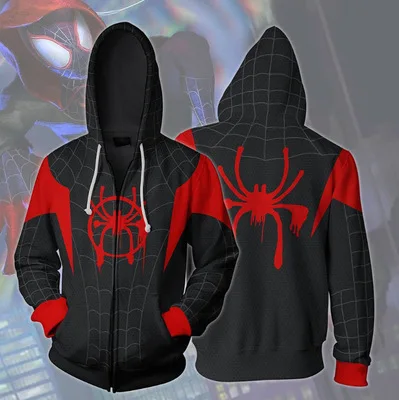  spider-man Hooded Avengers Endgame Cospla venom Sweatshirt Deadpool Hoodie Jacket Marvel Superhero 