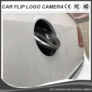 

Free shipping VW Logo CCD HD Camera for Volkswagen Car Rear View Camera Passat CC Golf Phaeton emblem Flipping Reverse Camera