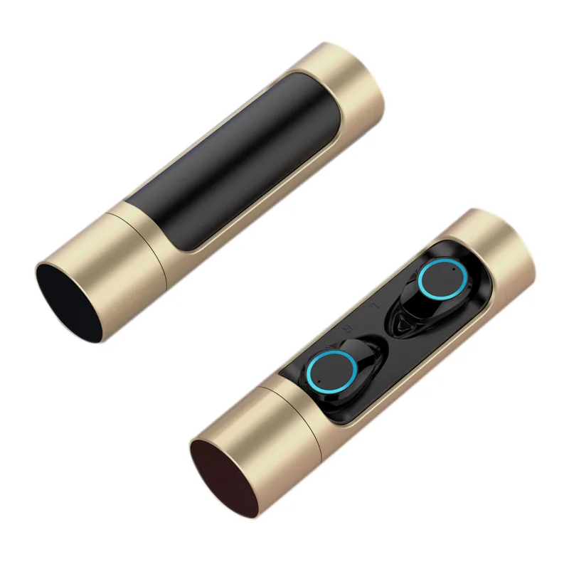 Gold X8 нажмите Контактное управление Tws True Bluetooth 5,0 наушники мини Близнецы стерео гарнитура - Цвет: Gold