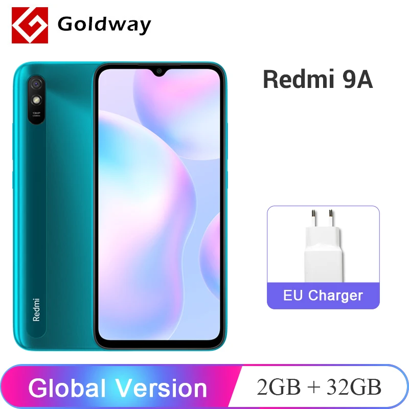 Versión Global Xiaomi Redmi 9A 9 A 2GB 32GB Smartphone MTK Helio G25 Octa Core 6,53 DotDrop pantalla 5000mAh 13MP AI cámara trasera