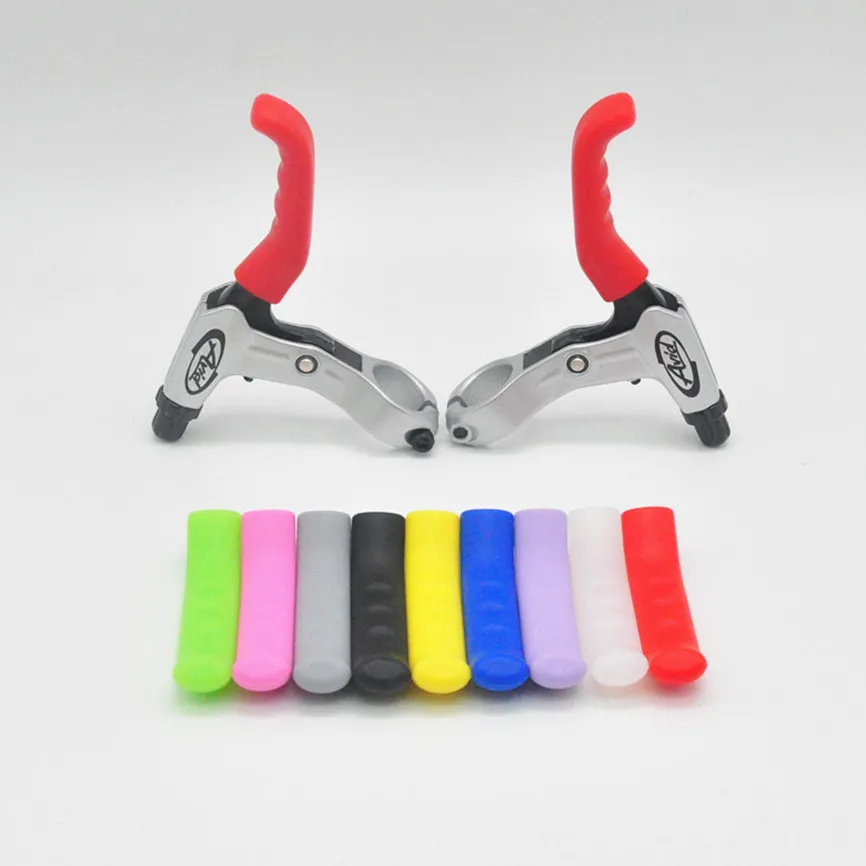 MTB Mountain Bike V Brake Grips Silicone Road Folding Fixed Gear Bicycle V Brake Hand Levers