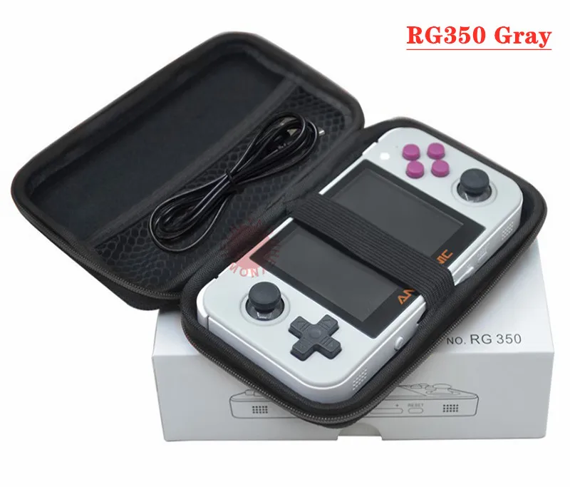 Новейшая система RG350 Linux Ретро игровая консоль 3,5 дюймов ips экран 10000+ игры в 16G+ 32G/64G карта PS1 эмулятор RG 350 игровой плеер