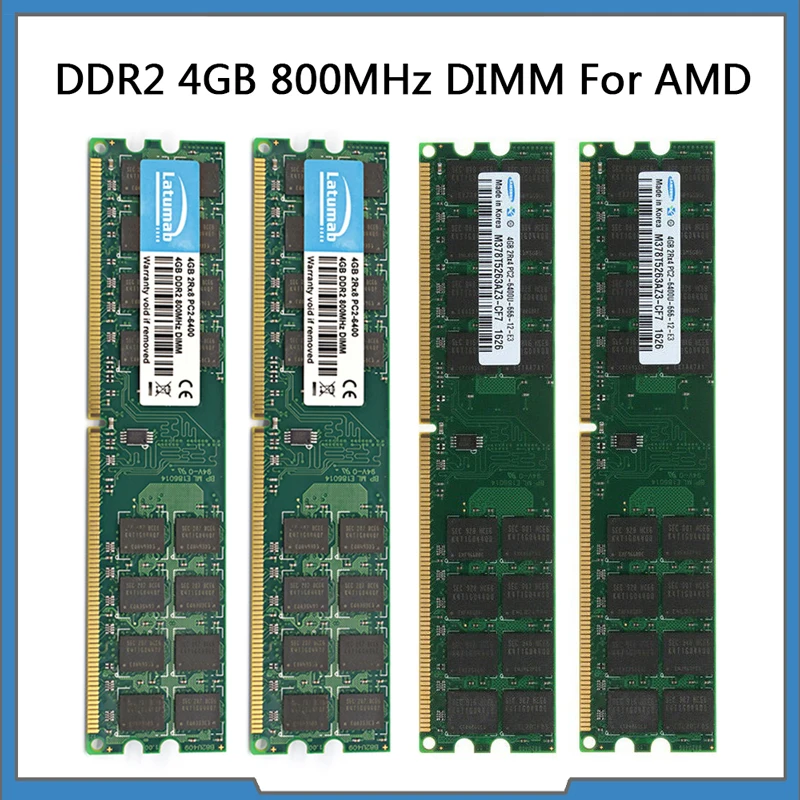 Precio Especial Memoria RAM DDR2 para ordenador de escritorio, conjunto de chips de CPU AMD, 4GB, 8GB, 16GB, 800MHz, PC2-6400, 240 pines, 1,8 V 9YaLQ9lDEKZ