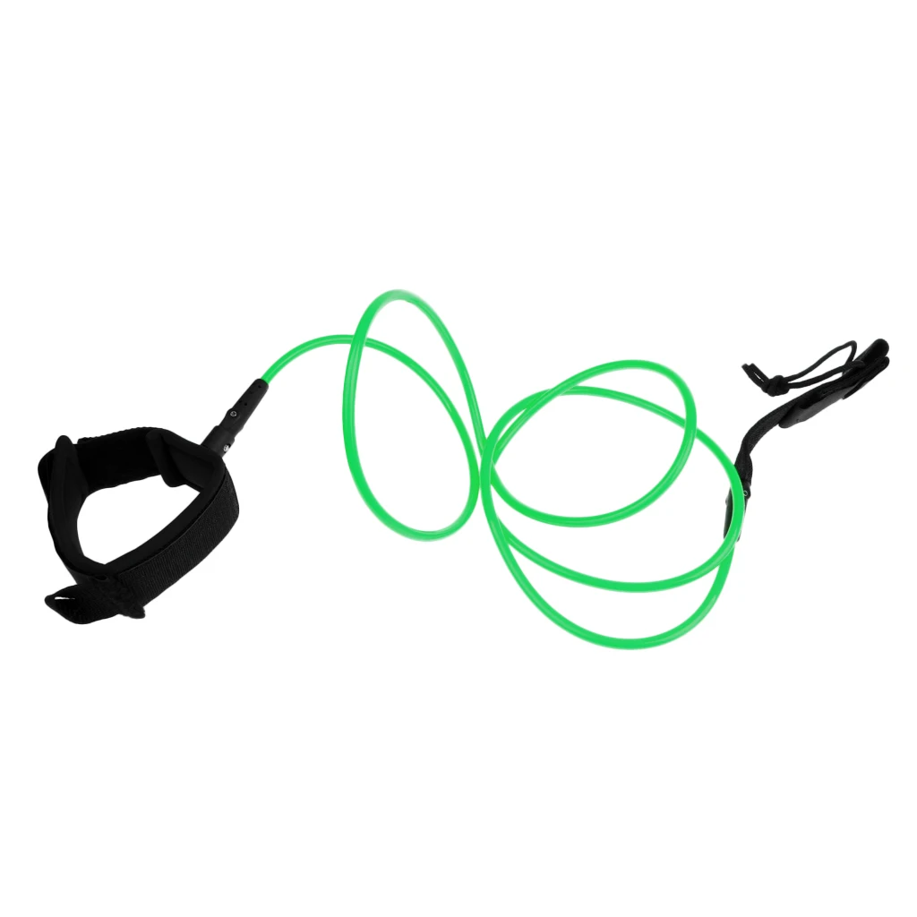 6ft Straight Surfboard Leash 7mm Leg Rope Surf Leash Double Swivels