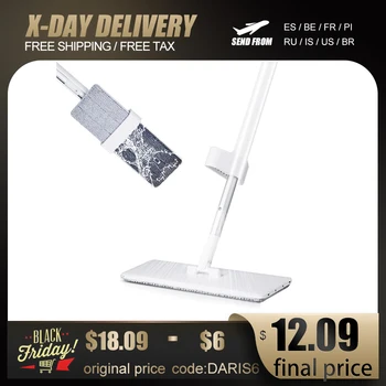 

Spray Mop Hand Free Self Wringing Microfiber Flat Floor Mop Kit Dry And Wet Cleaning Mop For Hardwood Floor Laminate Wood Tile