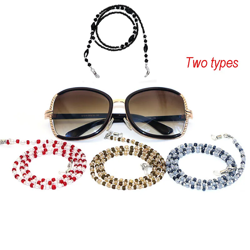 Fashion Eyeglasses Chains Rope Black Red Acrylic Beads Chains Anti-slip Eye-wear Cord Holder Neck Strap Reading Glasses Rope