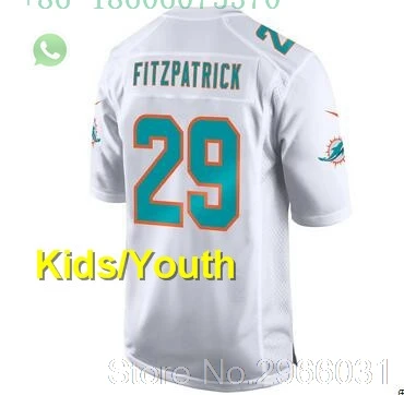 А+++ качественные детские Молодежные джарвисы Лэндри 14 Minkah Fitzpatrick 29 ryan tannehilt 17 jersey