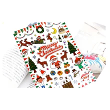 Санта Клаус Наклейки с оленями Счастливого Рождества наклейка s для декоративной круглой уплотнительной наклейки s подарок стикер для канцелярских товаров