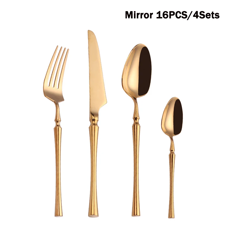 16pcs Mirror Gold