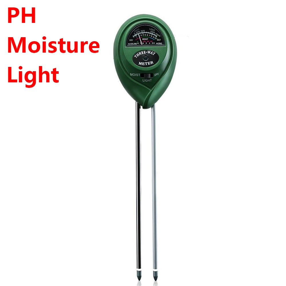 PH Tester Meter Soil Moisture Humidity Meter Sunlight Light Monitor Hydroponics Flower Garden Plant Acidity Hygrometer 3 in 1 electromagnetic radiation tester