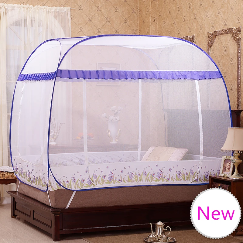 

Folding Portable Mosquito Nets For Sale,Quadrate Mosquito Net for Double Bed,Mosquito Net Lace,Blue and Purple Bed Canopies Adul