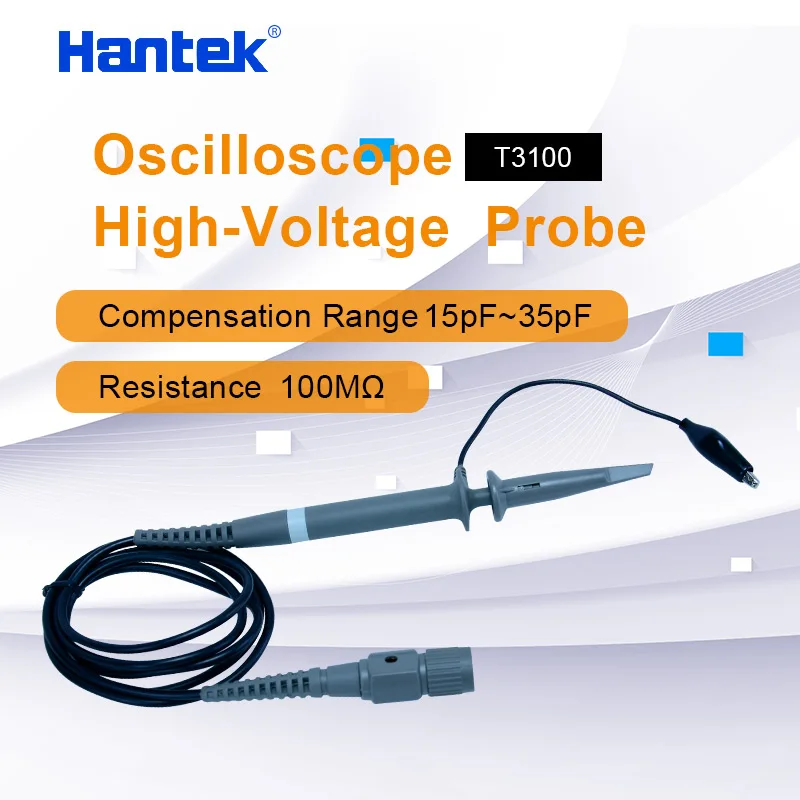 Hantek T3100 Highvoltage X100 Probe For Oscilloscope,100mhz Oscilloscope Probe X100 Passive