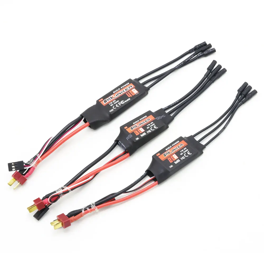 Сборка мощности Skylinker BLHeli ESC 20A 30A 40A ESC Регулятор скорости 2-3S с 2A 5V UBEC для RC фиксированного крыла