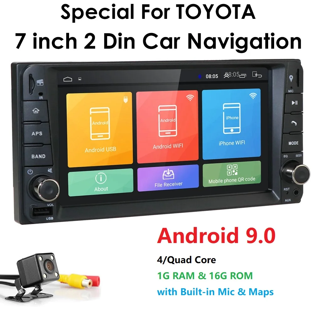 Автомобильный GPS-радиоприемник на Android стерео-проигрыватель для Toyota Terios Avanza Echo Rush