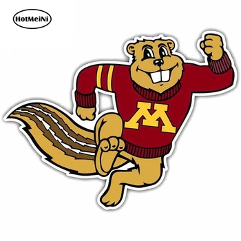 

HotMeiNi 13cm x 9.9cm for Minnesota Golden Gophers College Cartoon Car Stickers Vinyl JDM Bumper Trunk Truck Graphics Decal