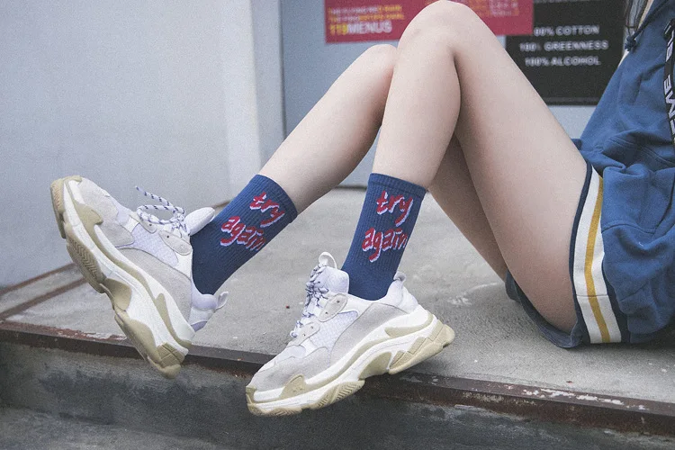 WomenSocksCottonNoveltyLetter Thank You модные милые носки забавные для девочек женские хлопковые носки без пятки с 3D принтом MeiasSA-8