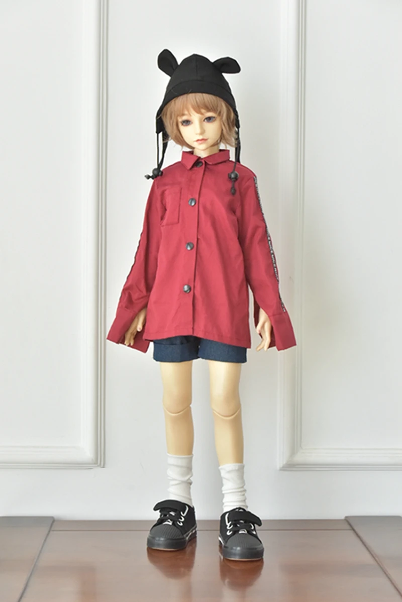 Белая, красная, синяя, серая Одежда BJD 1/3, 1/4, 1/6, длинная рубашка, тканевая Одежда для кукол, аксессуары, игрушки для детей, кукольная одежда