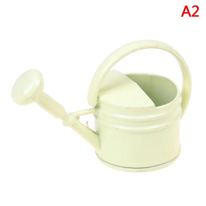 1/12 Metal Watering Can Garden miniature Decoration for Children Kids Dolls Acces Dollhouse Miniature Furniture Toys - Цвет: A2