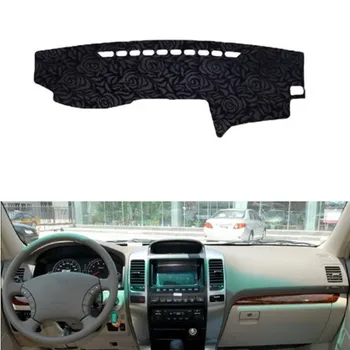 

Rose Pattern Non-slip Dashmat Dash Mat Dashboard Cover Pad Cover Carpet Car Sticker for T-oyota prado 2004 2005 2006 Car Styling