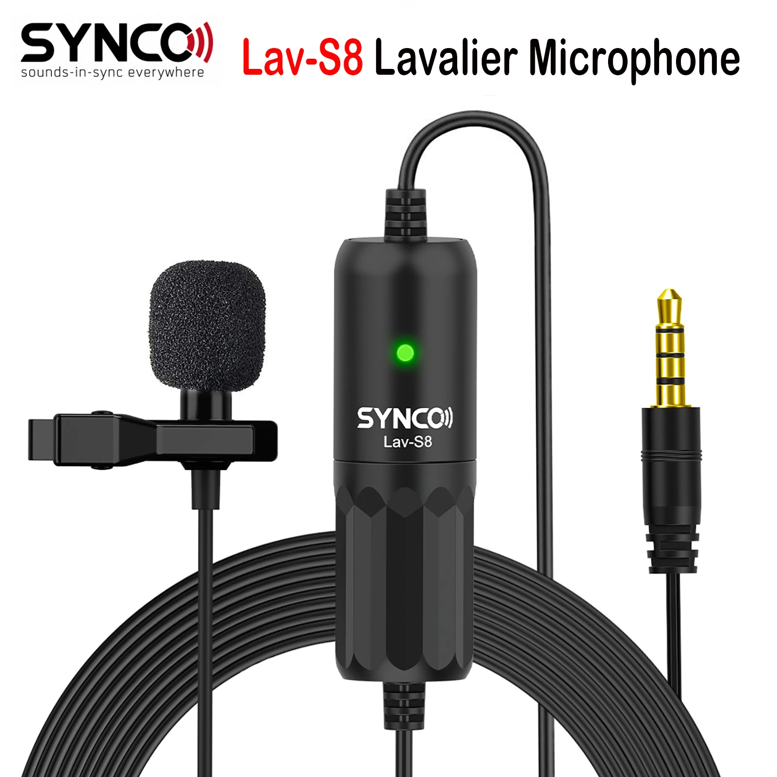 best microphone for streaming SYNCO LAV-S8 Lapel Microphone Professional 3.5mm TRRS/TRS Wired Audio Lavalier Condensador Microfone Mic VS BOYA BY-M1 Top Gift wireless headphones with mic